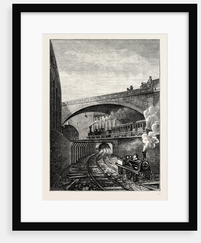 Entrance to the Clerkenwell Tunnel From Farringdon Street by Anonymous