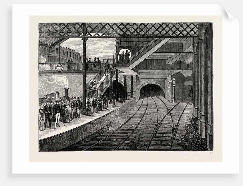 King's Cross Underground Station in 1868 by Anonymous