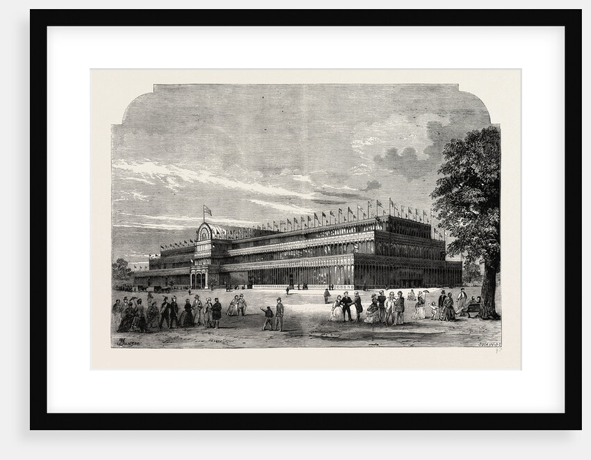 Exterior of the Great Exhibition of 1851 by Anonymous
