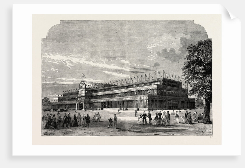 Exterior of the Great Exhibition of 1851 by Anonymous