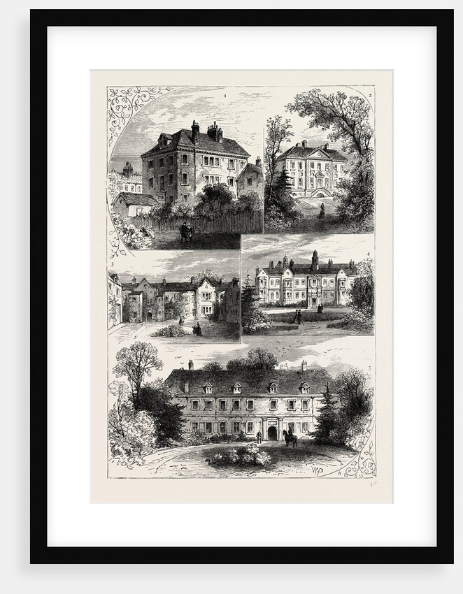 Old Mansions in Chelsea, 19th Century by Anonymous