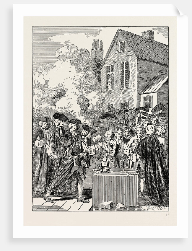 Laying the Foundation-stone of Blackfriars Bridge, 1760 by Anonymous