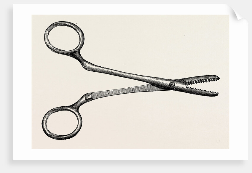 Spencer wells's artery forceps by Anonymous