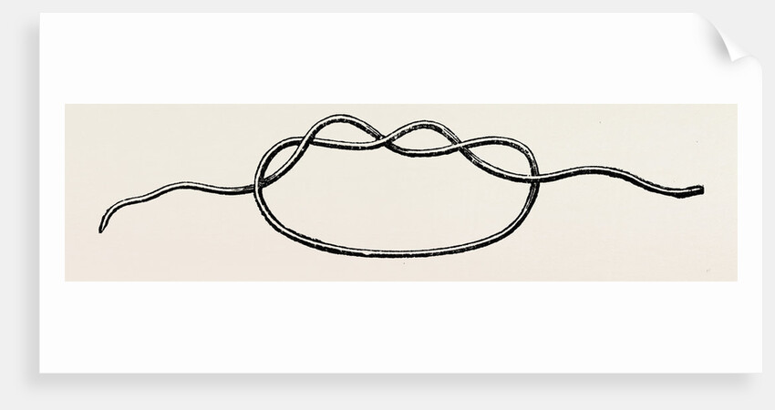 First stage of the surgeon's knot by Anonymous