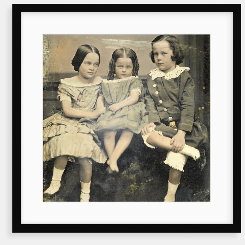 Portrait of three children by John Jabez Edwin Mayall