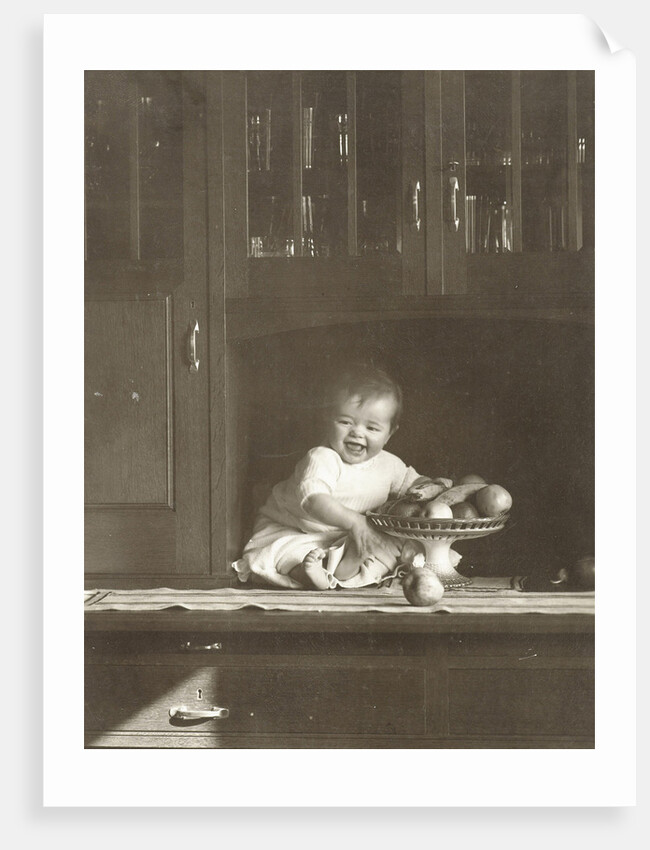 Marba Titzenthaler, daughter of the photographer, in the house Friedrichstrasse Berlin, Germany by Waldemar Titzenthaler