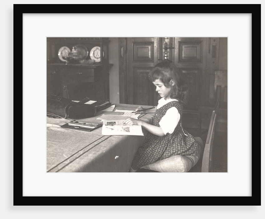 Marba Titzenthaler, daughter of the photographer, in the house Friedrichstrasse Berlin by Waldemar Titzenthaler