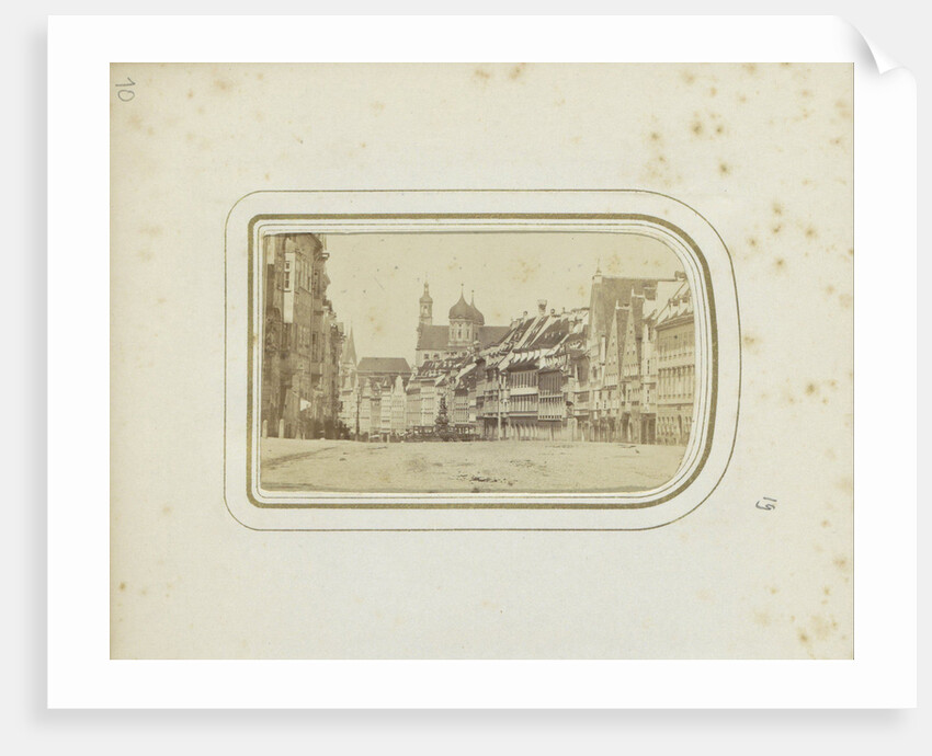 Maximilian Street facades in Augsburg, Germany, Basilica of St. Ulrich and Afra by Anonymous