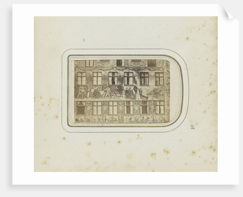 Fresco on a facade of the former home of Hans Jakob Fugger in Augsburg Germany by Anonymous