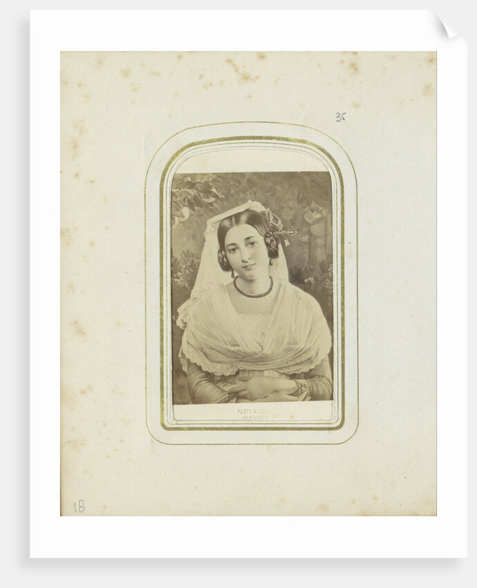 Lithograph of a painting of August Riedel, Piloty & Löhle by Johann Friedrich Ludwig Heinrich 'August' Riedel