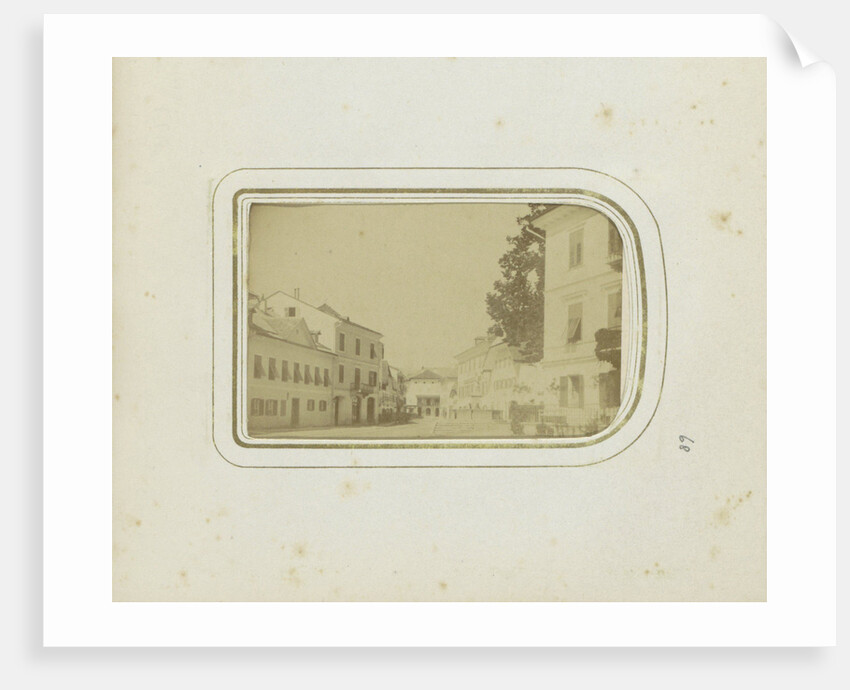 Houses on a street in Ischgl Austria by Anonymous