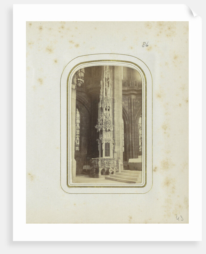 Tabernacle of St. Lawrence Church in Nuremberg, Germany, with the image of Adam Kraft by Anonymous