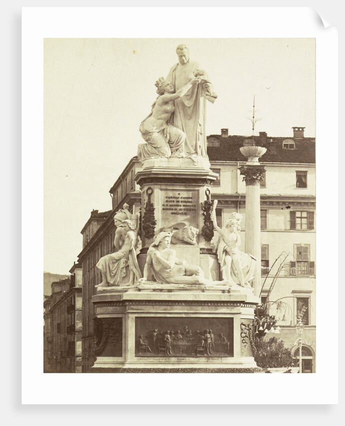 Monument to Camillo Benso Conte di Cavour by Giovanni Battista Duprè in Turin, Torino Piedmont Italy by Anonymous