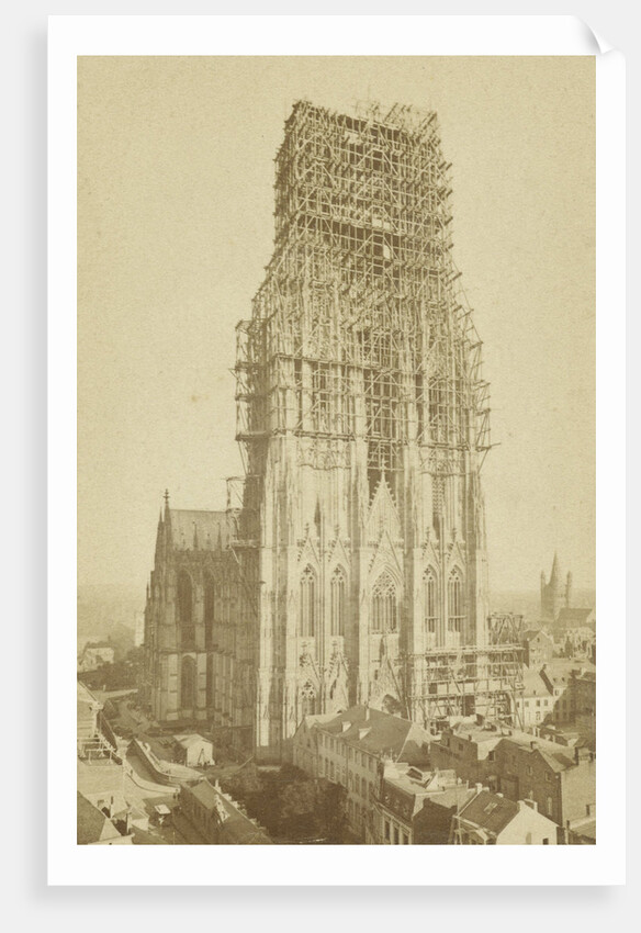 View of the Cologne Cathedral, west side, Germany by Johann Heinrich Schönscheidt