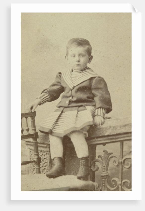 Studio Portrait of Guus Kessler in a sailor suit by Albert Greiner