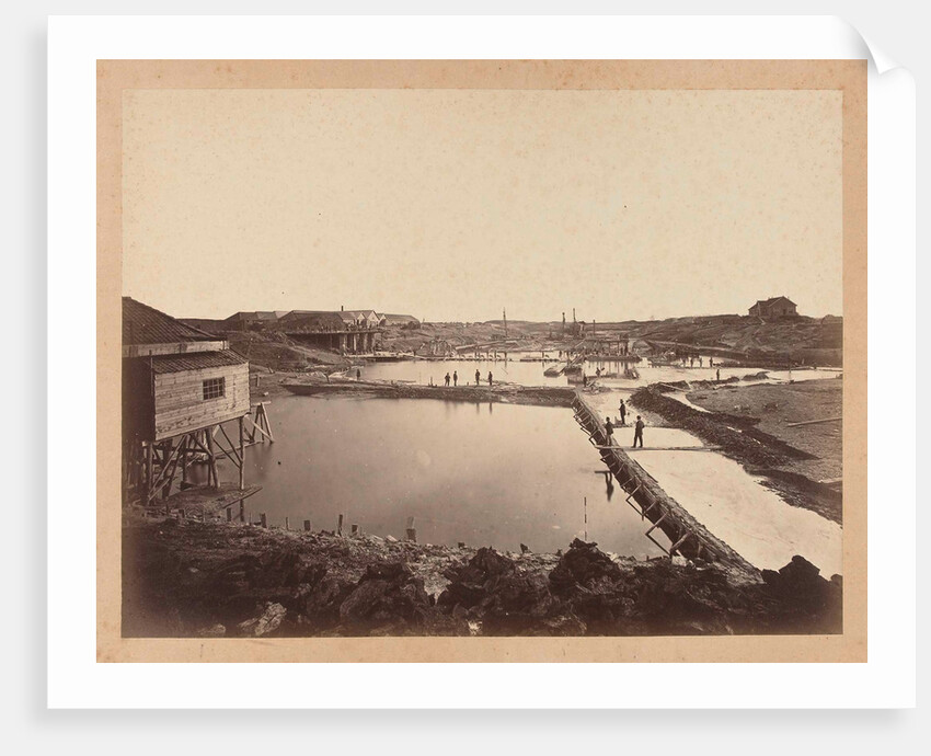 Veere lock in construction by Pieter Oosterhuis