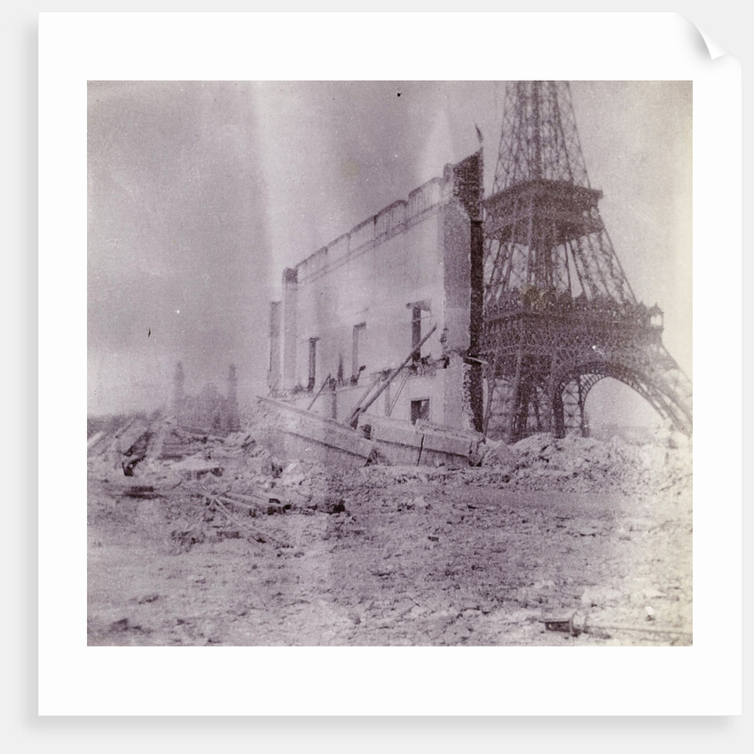 Breaking and building next to the Eiffel Tower, Paris, France by unknown