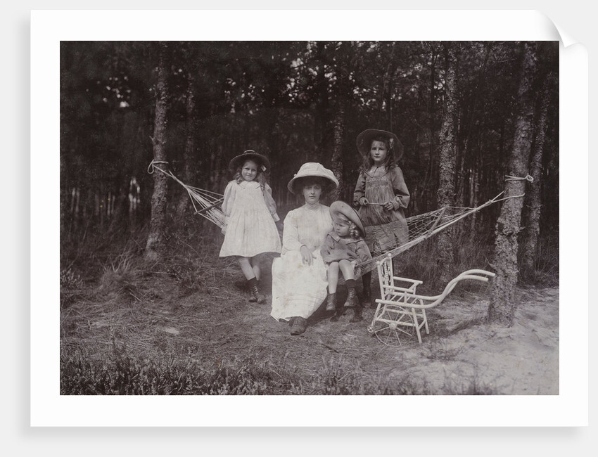Three children of the photographer, Renée, Irène and Sacha by Henry Pauw van Wieldrecht
