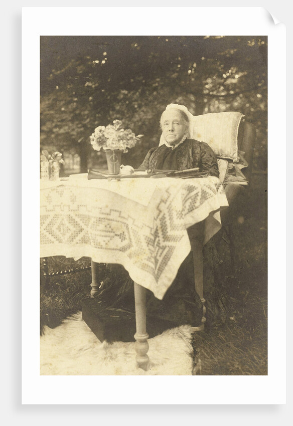 Portrait of Anna Cornelia Aletta Voombergh (1828-1913), the mother of the photographer by Henry Pauw van Wieldrecht