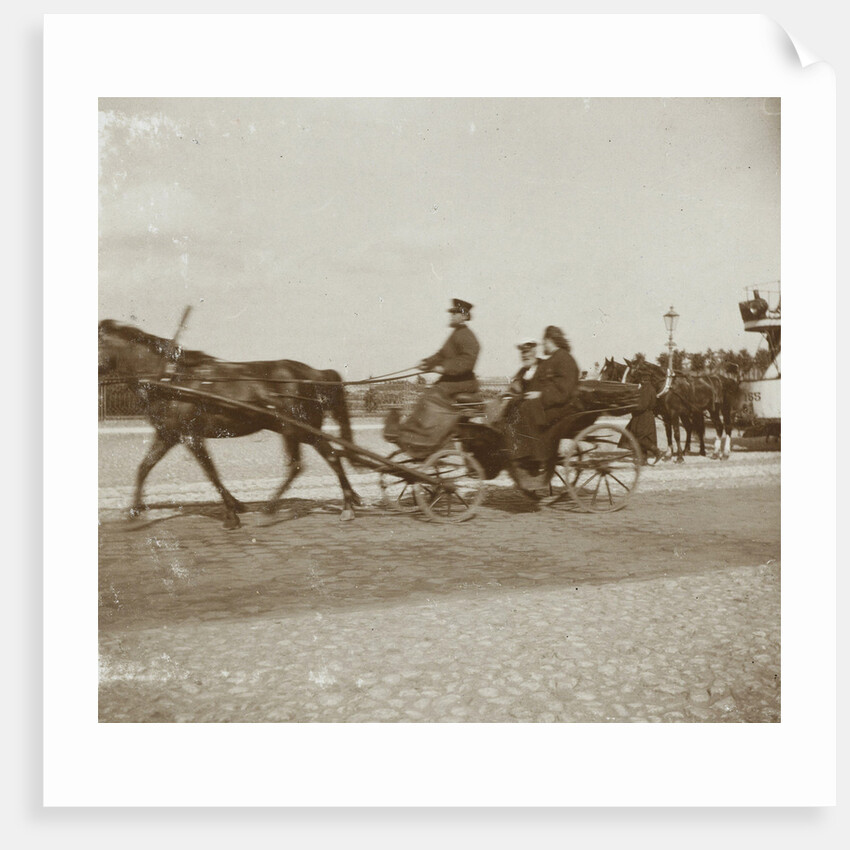 Russian orthodox priest in a car with a driver, Russia by Henry Pauw van Wieldrecht