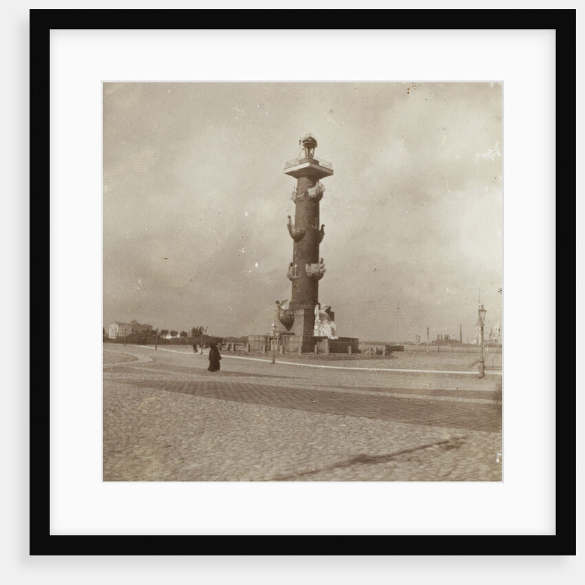 Column at the end of a bridge across the Neva in St. Petersburg, Russia by Henry Pauw van Wieldrecht