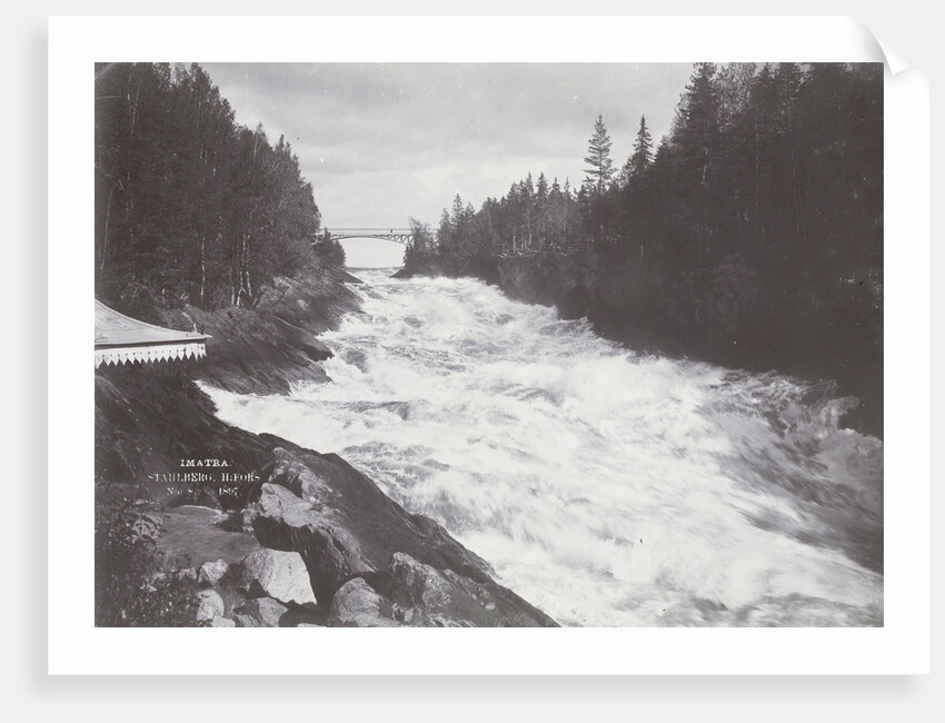 Rapids Imatra in Finland with a view of a bridge over the river by Henry Pauw van Wieldrecht