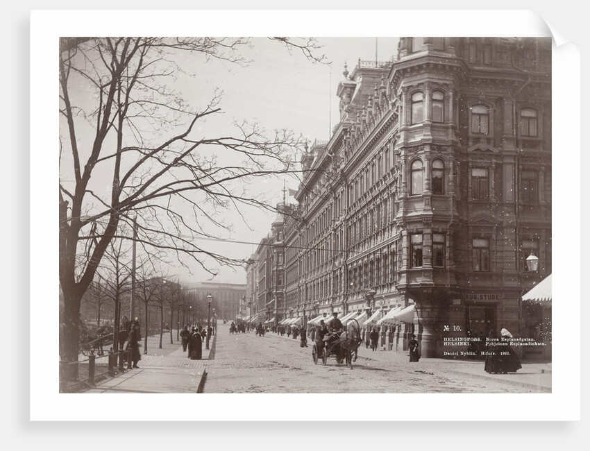 Street Norra Esplanadgatan, the main street of Helsinki, Finland by Henry Pauw van Wieldrecht