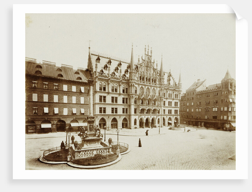 Neues Rathaus in Munich at the Marienplatz by Germany