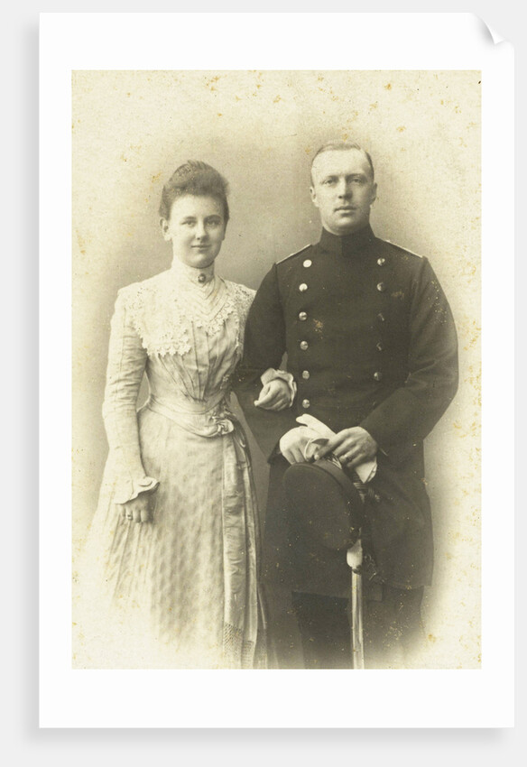Engagement Portrait of Queen Wilhelmina and Prince Hendrik by Wegner & Mottu