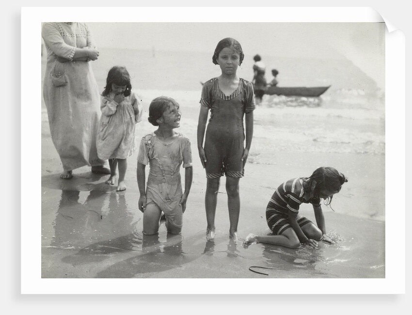 Children at Sea North Sea, the Netherlands or Germany by Anonymous