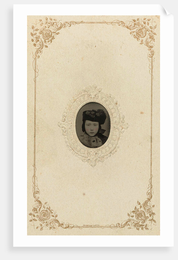 Portrait of a young girl by A.E. Alden