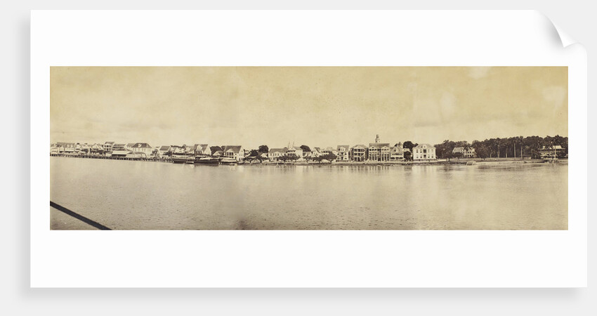 Panorama of the waterfront of Paramaribo, Suriname by Augusta Curiel