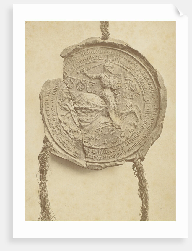 Seal of an unknown historical document, possibly referring to Charles the Bold by Maurits Verveer