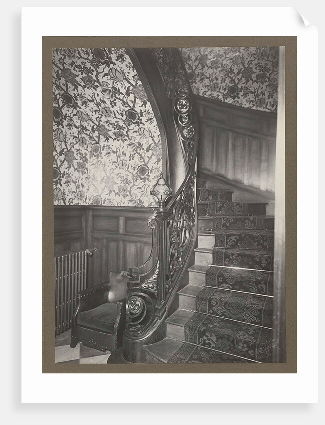 Interior with stairs by Anonymous