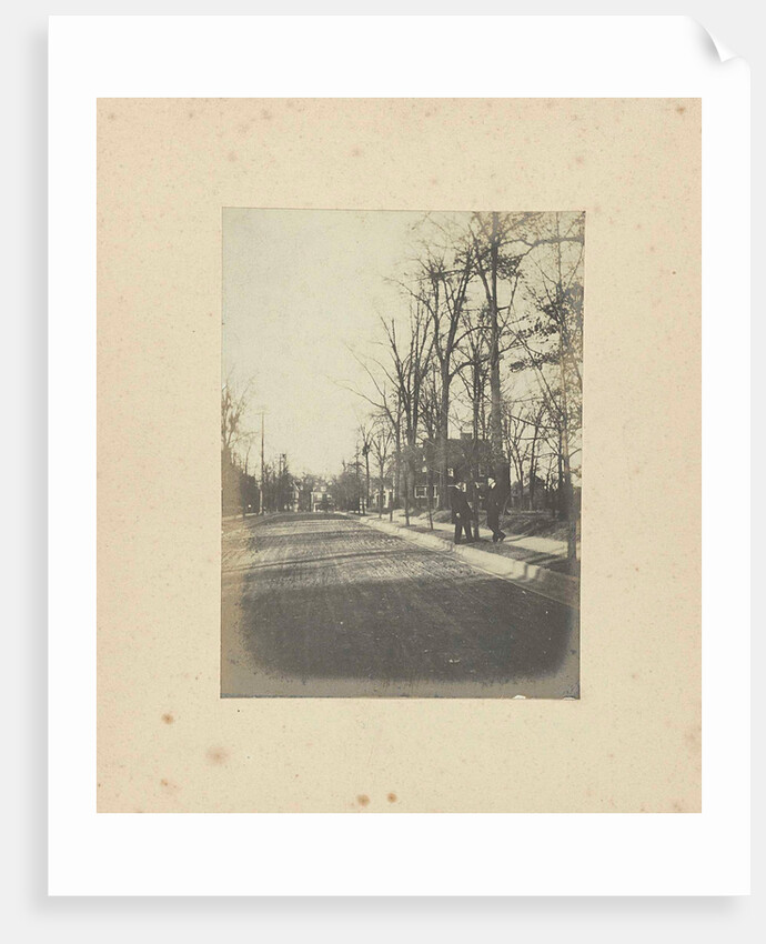 Jan C. Schüller and another man on the street during the World's Fair in St. Louis (Louisiana Purchase Exposition), 1904, USA by Anonymous