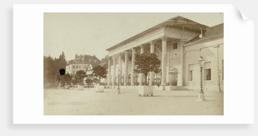 Square in unfamiliar city, France by Anonymous