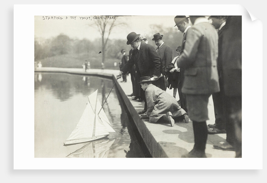 Toy Boat in a pond in Central Park, New York City, USA by Anonymous