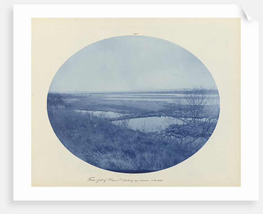 View of the Mississippi from the base of a dam by Peter Henry Bosse
