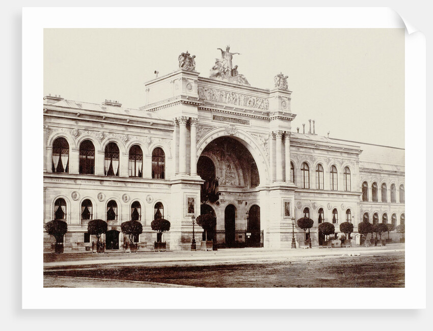Palais de l'Industrie at the time of the 1855 Exposition Universelle in Paris France by Édouard Denis Baldus
