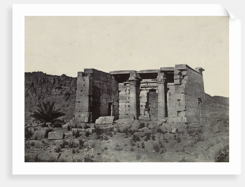 View of the Temple of Taffeh, Egypt, Egypt, Maxime Du Camp, Louis-Désiré Blanquart-Evrard by Gide et J. Baudry