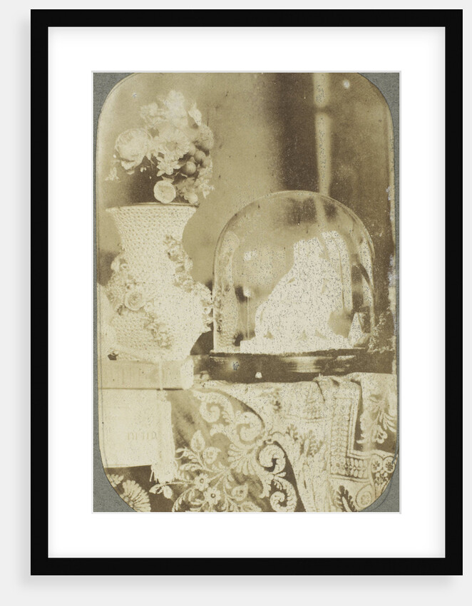 Still Life with a small copy of Ariadne auf dem Panther, Schneeball-vase, flowers and a book by Eduard Isaac Asser