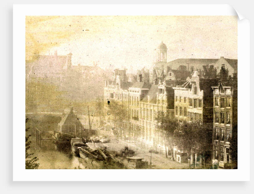View of Catherine's Church and the Koningsplein, in Amsterdam, seen from the roof of the photographer by Eduard Isaac Asser