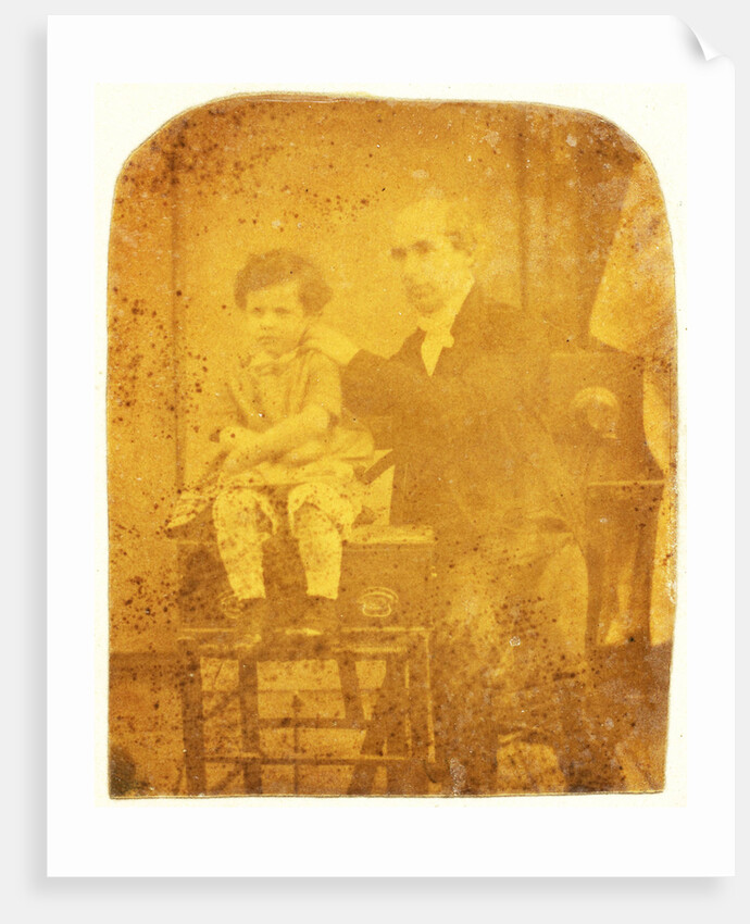 Self-portrait with his son Louis by Eduard Isaac Asser