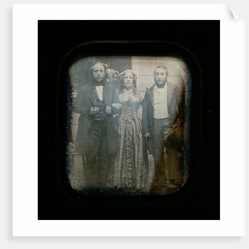 Portrait of Euphrosine Asser Oppenheim and two of her brothers by Eduard Isaac Asser