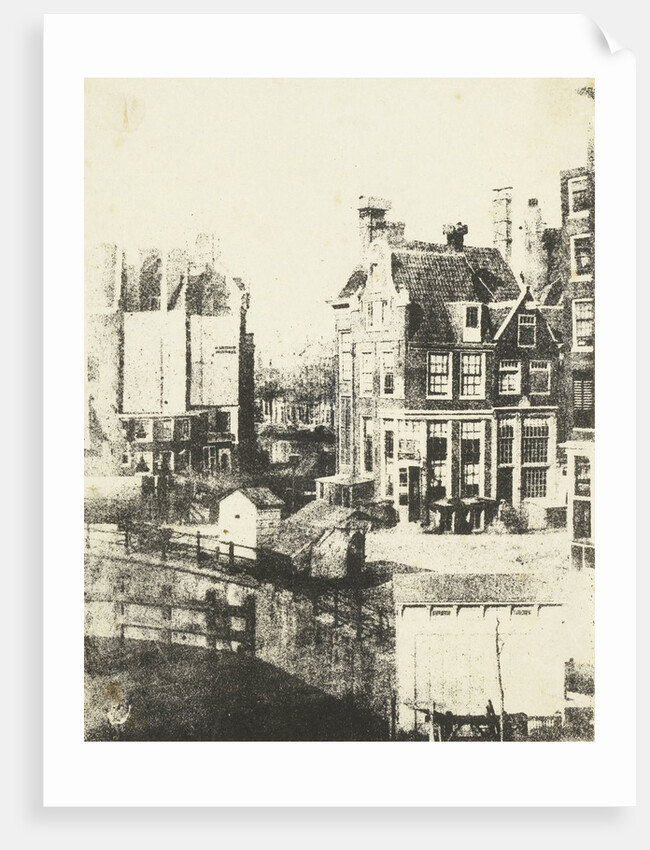 View from the house of the photographer on inn Rondeel in Amsterdam by Eduard Isaac Asser