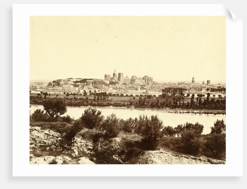 View of Avignon by Édouard Denis Baldus