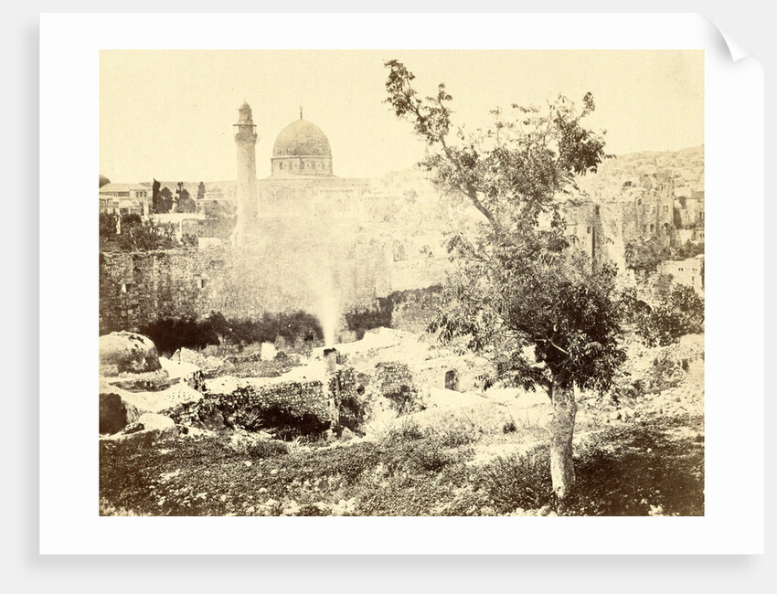 View of Jerusalem with the Dome of the Rock mosque, Israel by Anonymous
