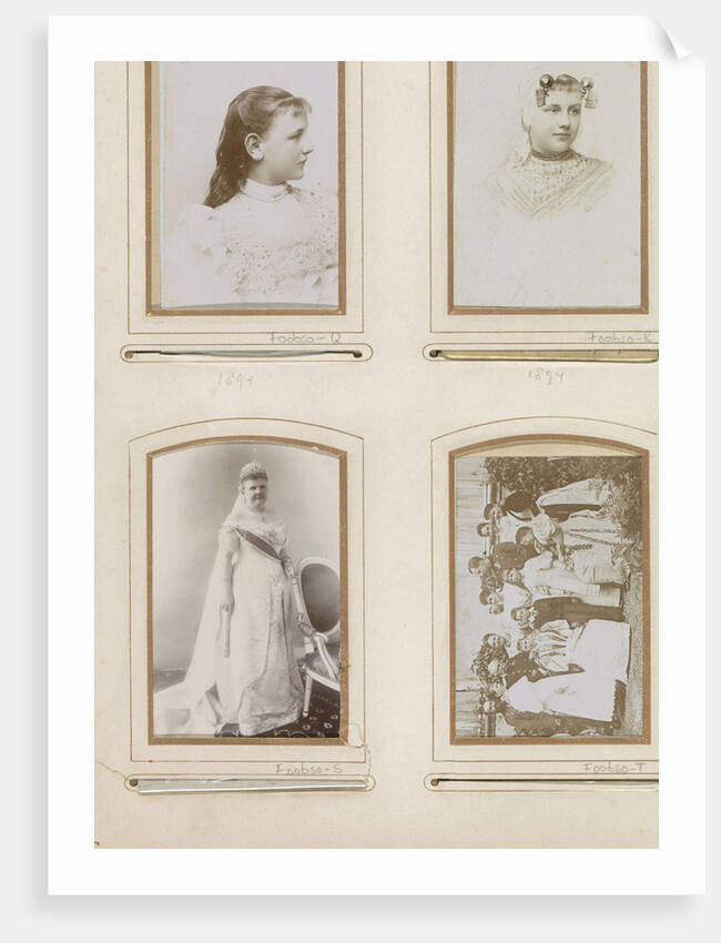 Queen Emma in robes of state, Wegner & Mottu, Louis Wegner by Pierre Alexis Mottu