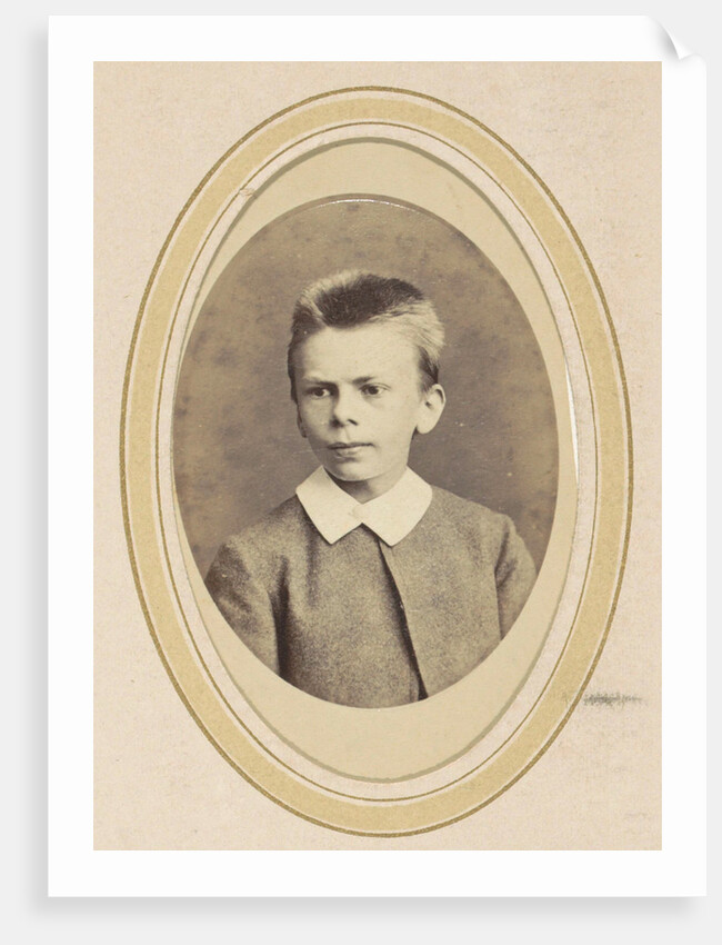 Portrait of a boy with a white collar by J.C. Reesinck