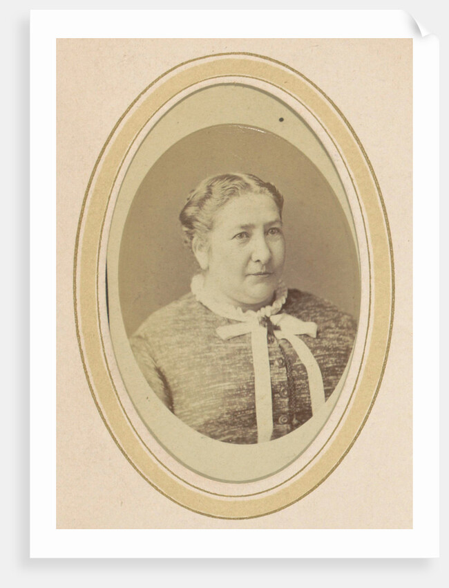 Portrait of a woman with a bow, called Temmink by J.C. Reesinck